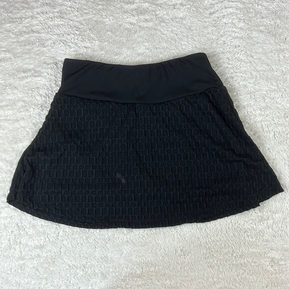 Shosho black textured stretch athletic skort, size L - Picture 1 of 9